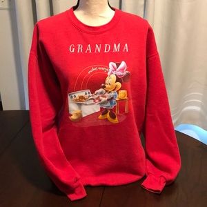 Disney Store Grandma Minnie Mouse Sweatshirt